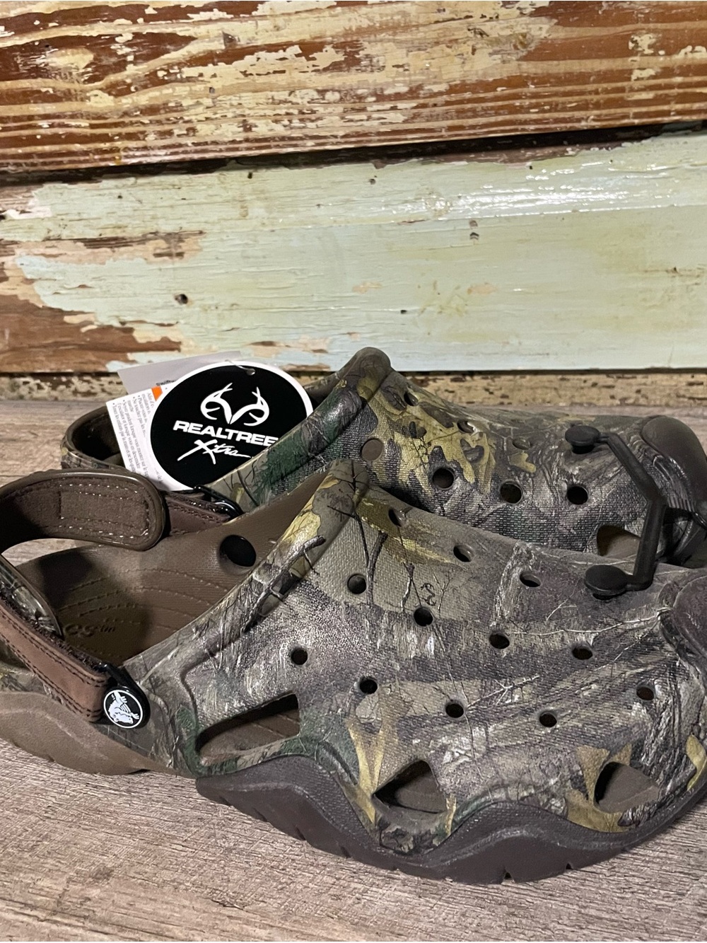CROCS Realtree Camo Classic Clog - Green/Brown/Black - Picture 3 of 5